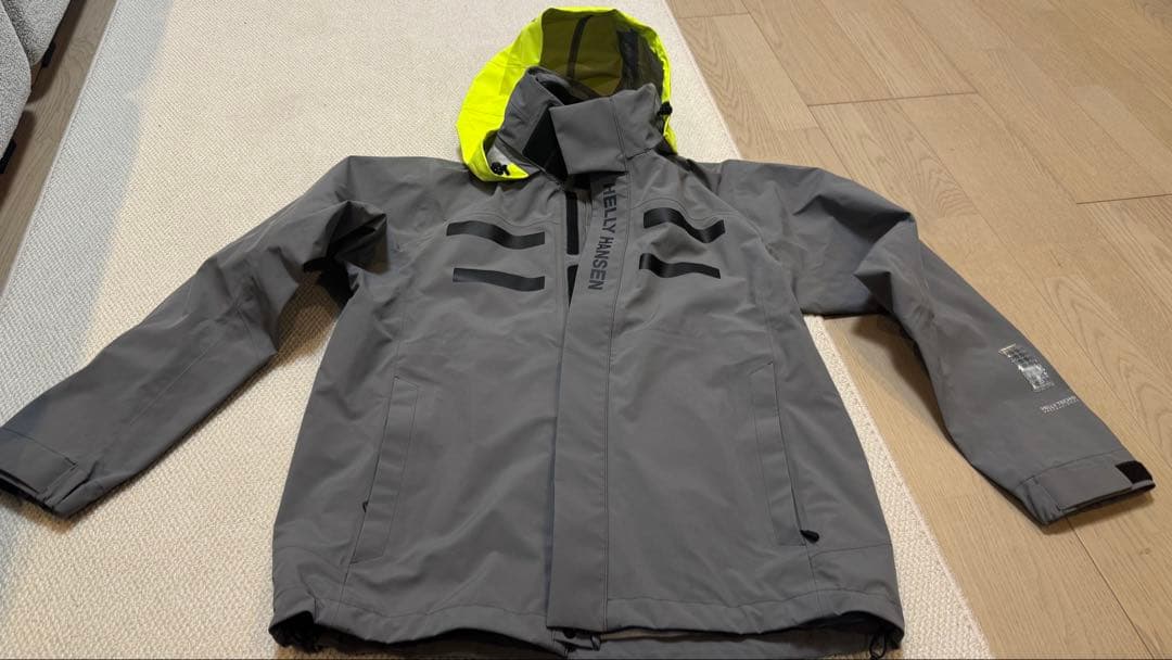 Helly Hansen 防水ジャケット グレー/イエロー