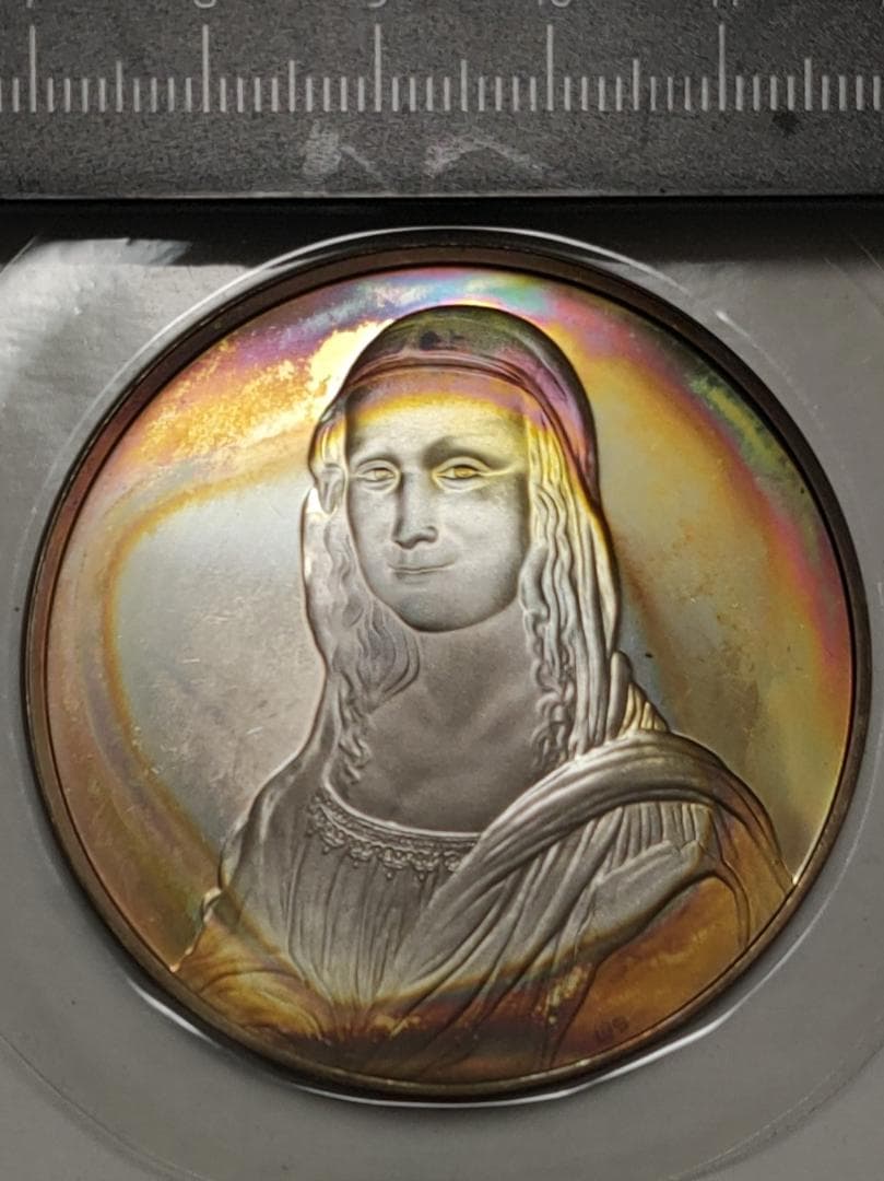 Franklin Mint フランスの銀貨 Mona Lisa da Vinci
