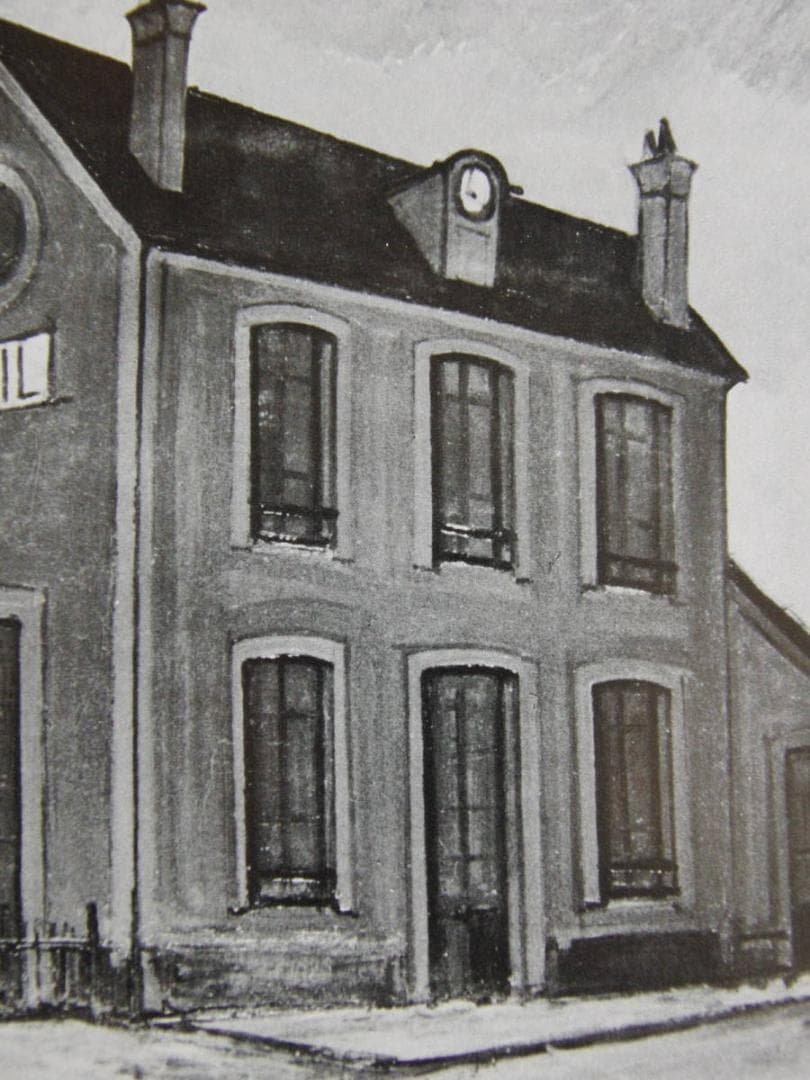 ベルナール・ビュッフェ、「Gare de Neuil」、希少画集の額装画 - メルカリ