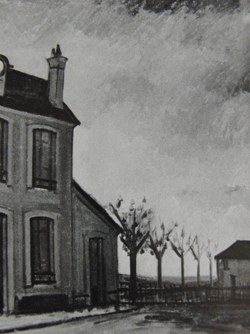 ベルナール・ビュッフェ、「Gare de Neuil」、希少画集の額装画 - メルカリ