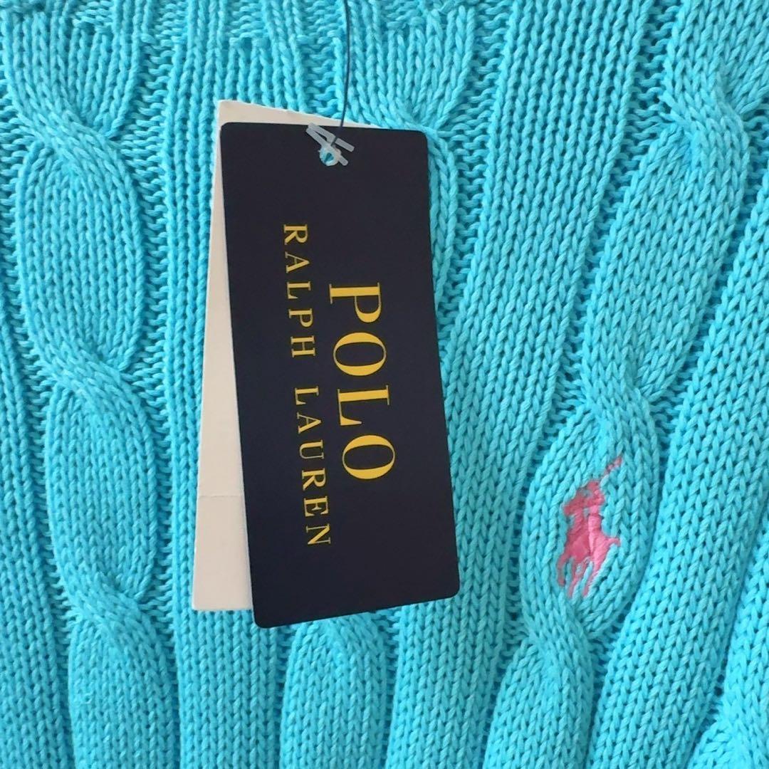 ［未使用］POLO RALPH LAUREN ライトブルー セーター US S
