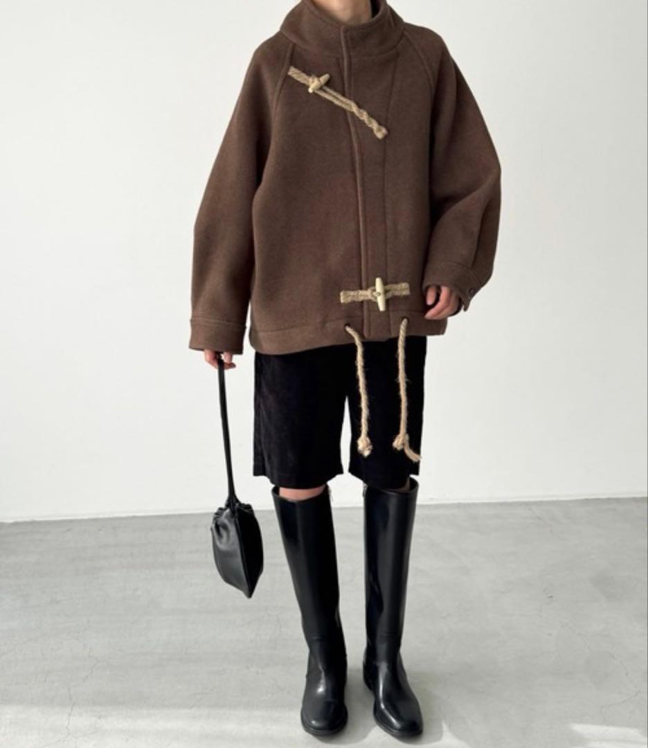 El mar / ウールスタンドカラーダッフルジャケット