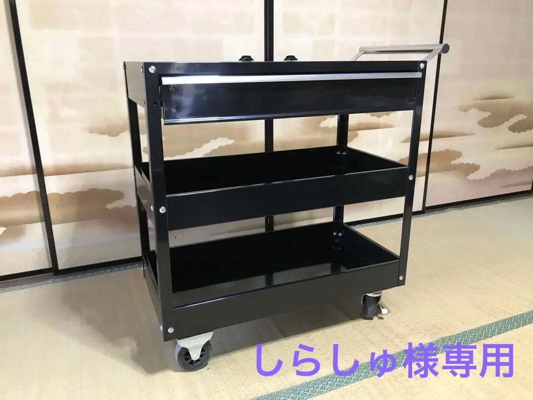 ツールワゴン 3段（TC301-2-X(黒)）