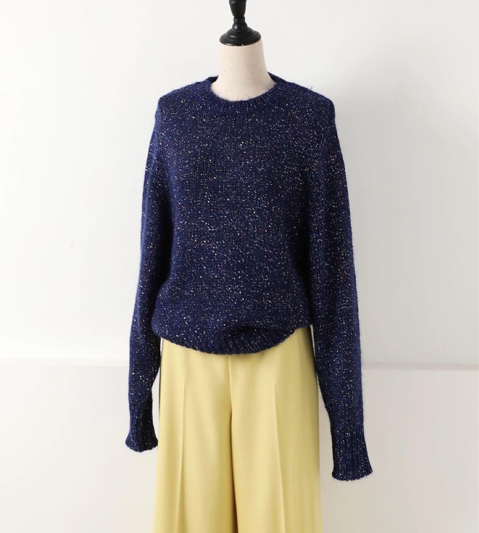 MOHAIR SPANGLE KNIT モヘアスパンコールニット