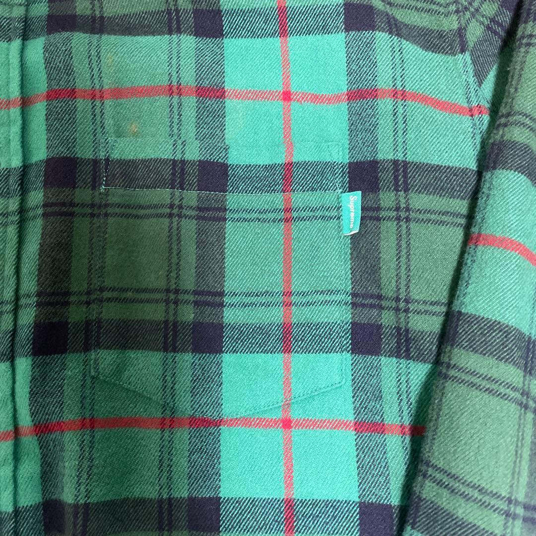 Supreme チェック柄ネルシャツ Lサイズ - メルカリ