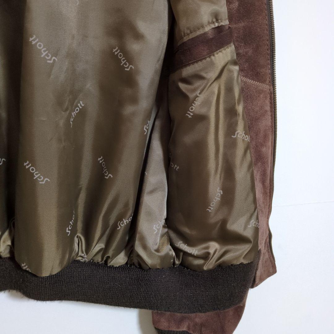 USA製 ショット スエード ボンバージャケット 茶 短丈 40 L相当 - メルカリ
