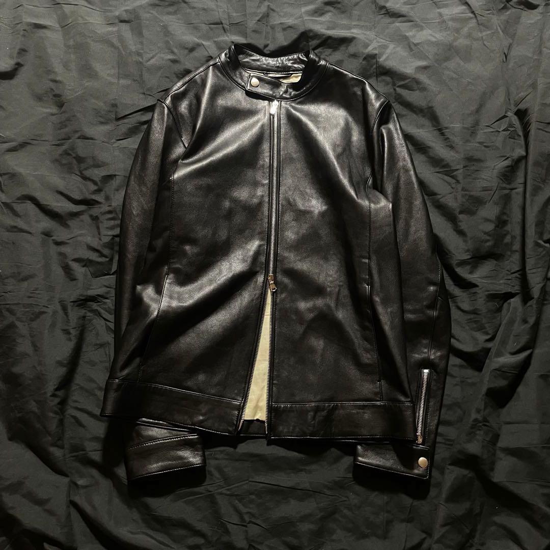 00s シングル ダブルジップ ライダースジャケット y2k 平成 お兄系 00s ギミック ハイブリッドライダース ダブルジップ モード 平成 お兄