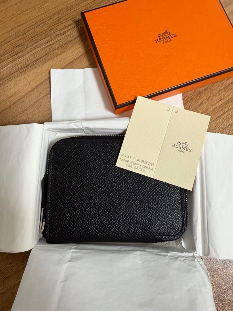 新品同様 激レア HERMES アザップコンパクト オールレザー カードケース