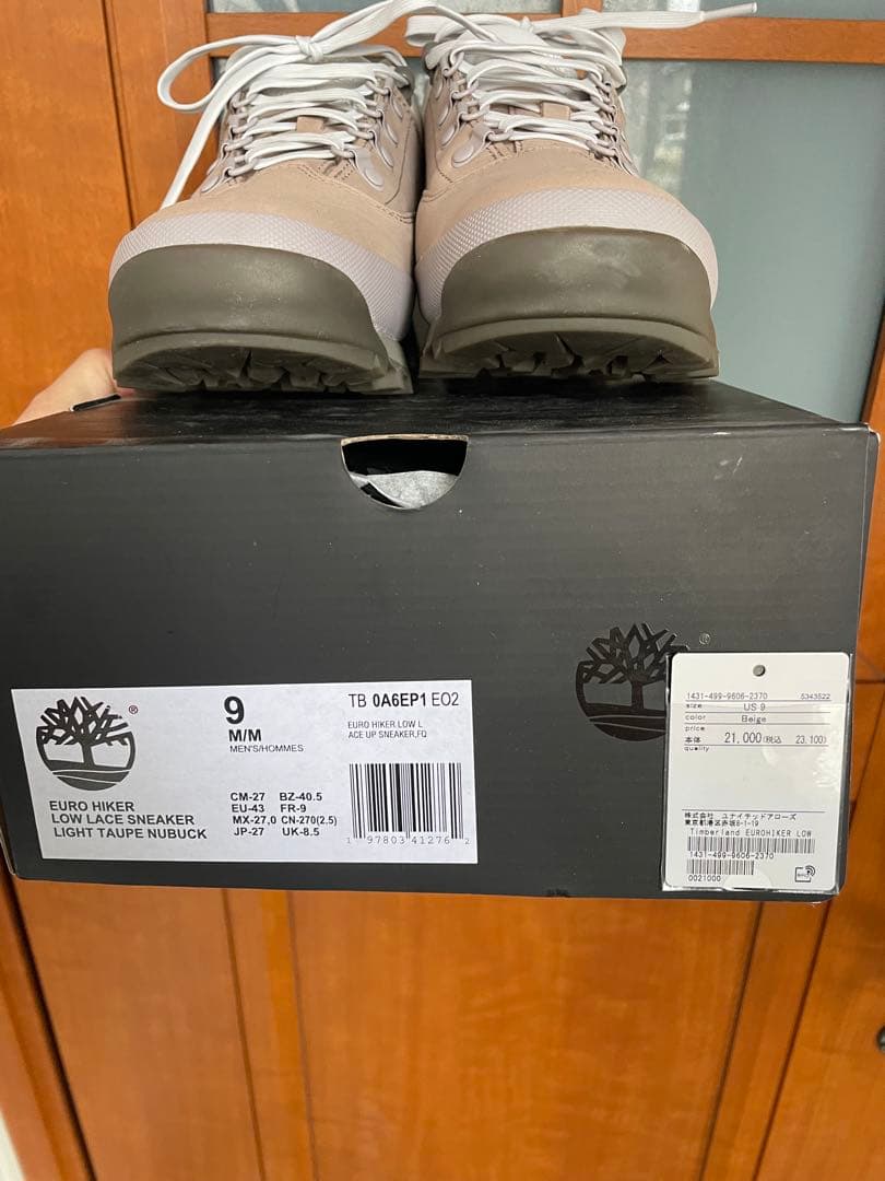 美品】着用1回Timberlad ユーロハイカーlow us9 27cm - メルカリ