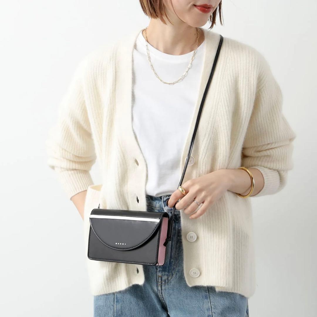 新品MARNI KIDS ショルダーバッグ M01256 M00TK ブラック