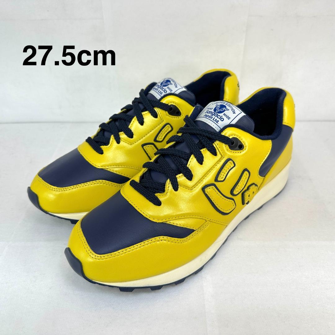 【美品】SANGACIO be YELLOW x NAVY 27.5cm