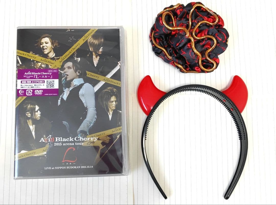 専用　アシッドブラックチェリー　DVDＬ　 カチューシャ　シュシュ　セット