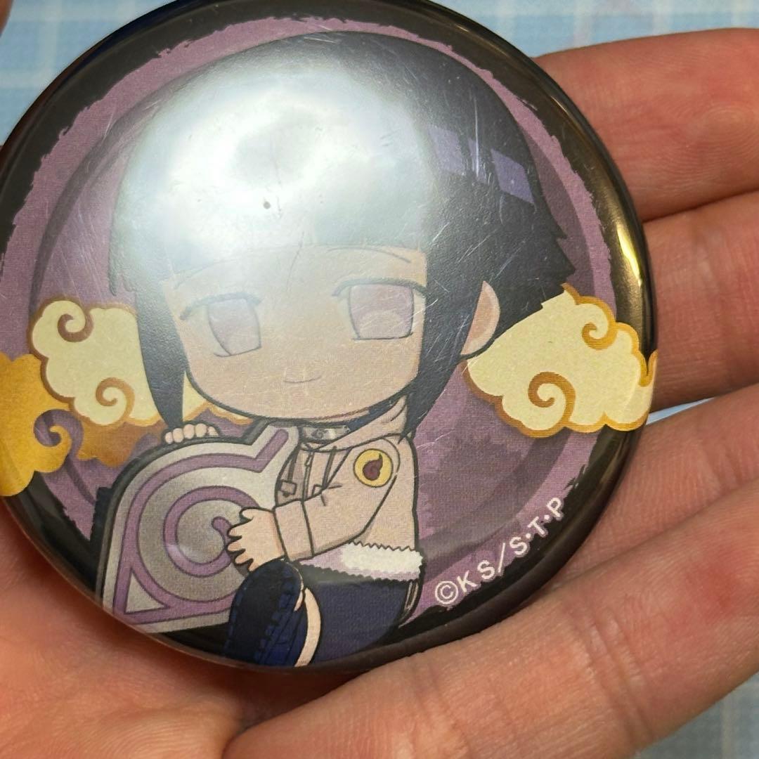 NARUTOナルト 日向ヒナタ デフォルメ ミニキャラ ぎゅぎゅっと缶バッジ