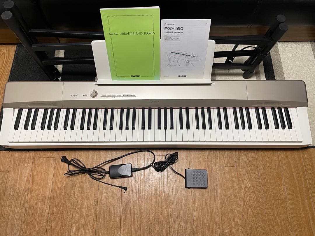 カシオ 88鍵盤 電子ピアノ Privia PX-160GD シャンパンゴールド - メルカリ