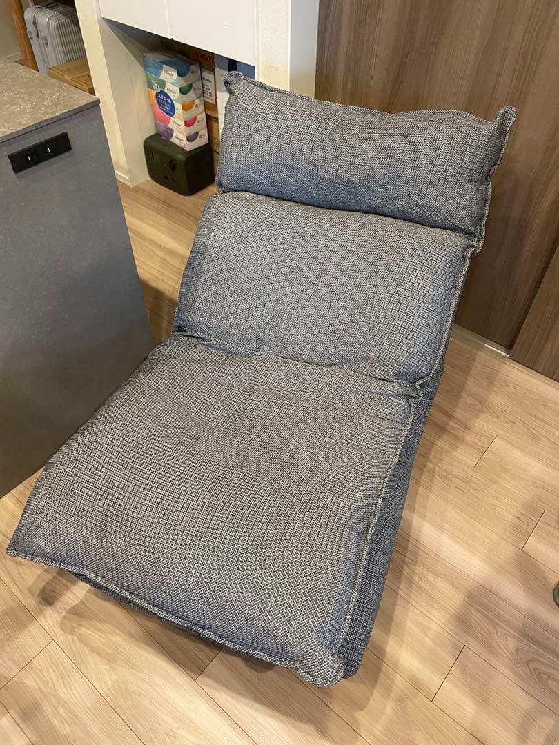 無印良品　ハイバックリクライニングソファ　１シーター　ポリエステル平織