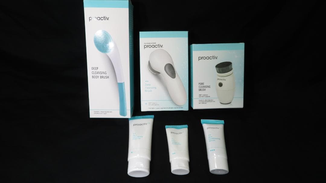 プロアクティブ 薬用3ステップセット＋ポアクレンジングブラシ+ボディブラシ+