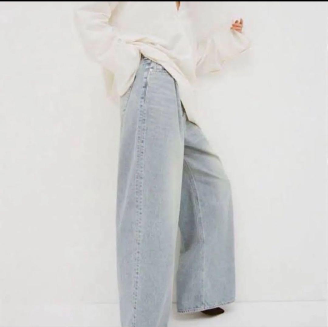 広瀬すず×CLANE TUCK WIDE DENIM PANTS