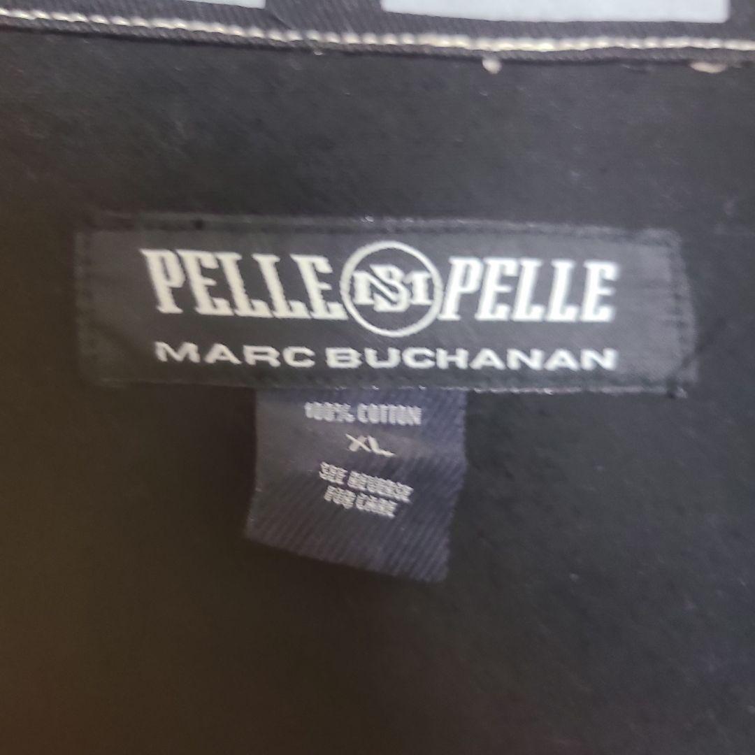 田中勇人　PELLE PELLE ロゴプリントジャケット XL