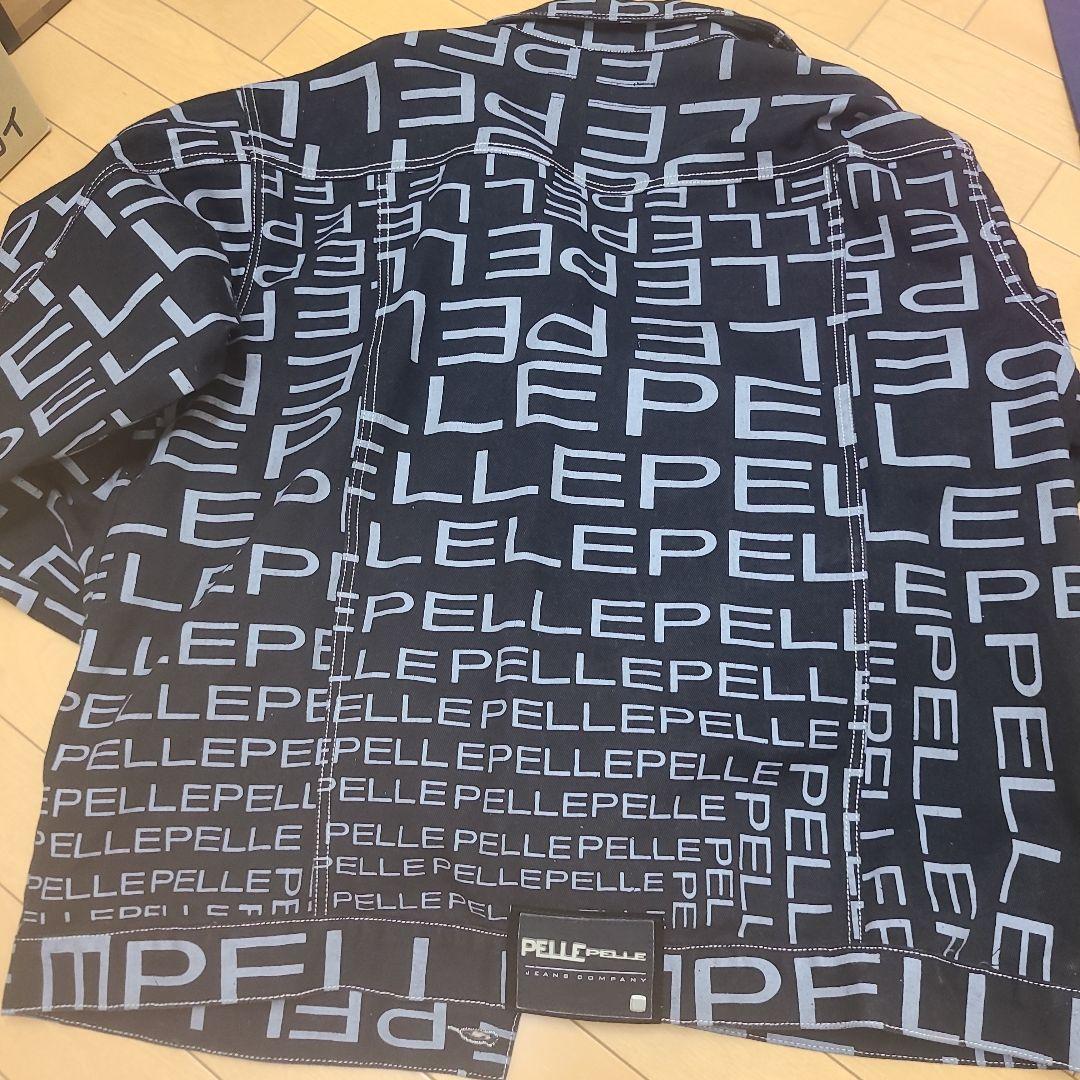 田中勇人　PELLE PELLE ロゴプリントジャケット XL