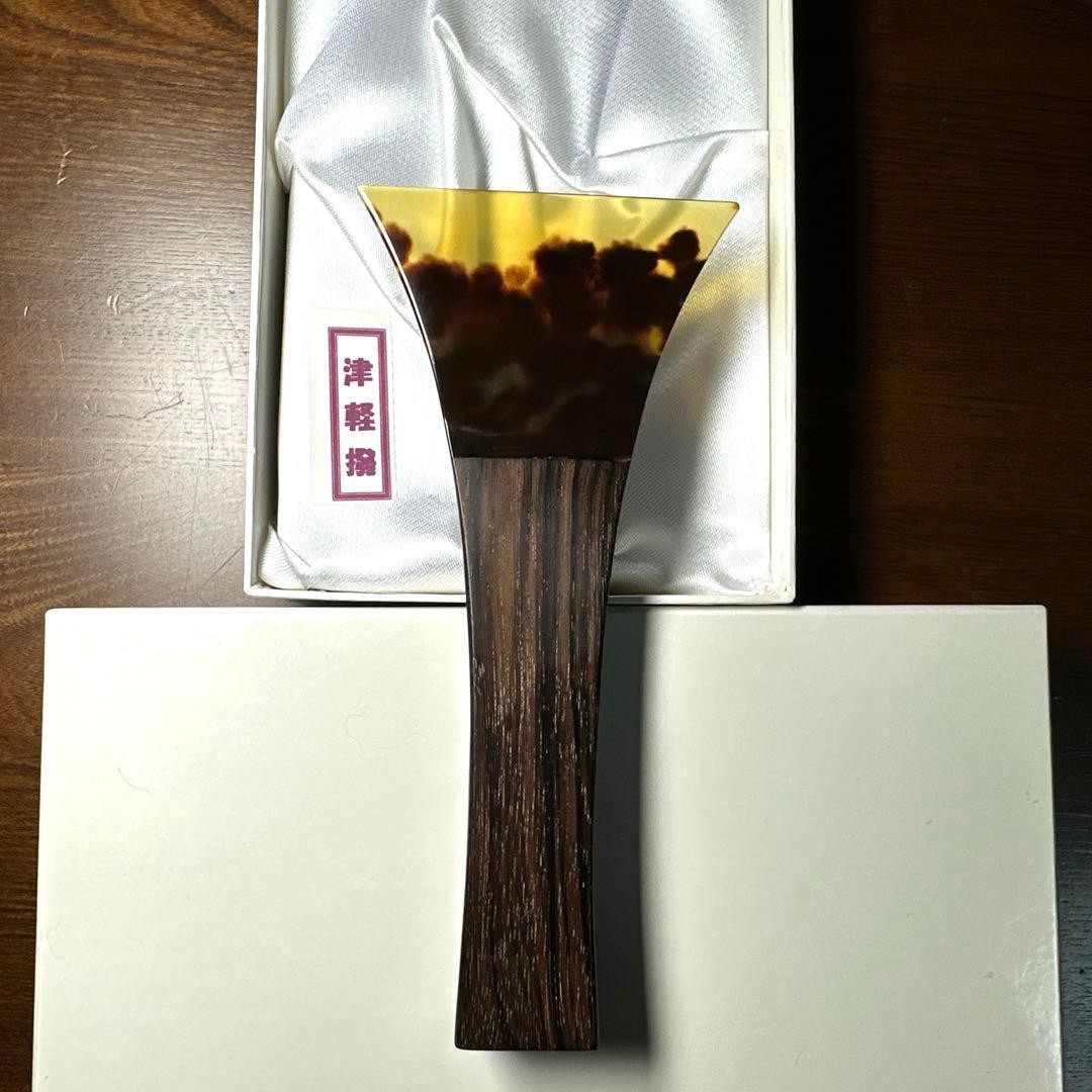 T*a様 津軽三味線用　中古鼈甲撥　手元黒檀 no.1