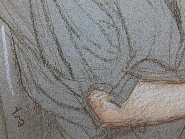 高塚省吾、【パリジェンヌ】、希少な額装用画集画、新品高級額 額装付