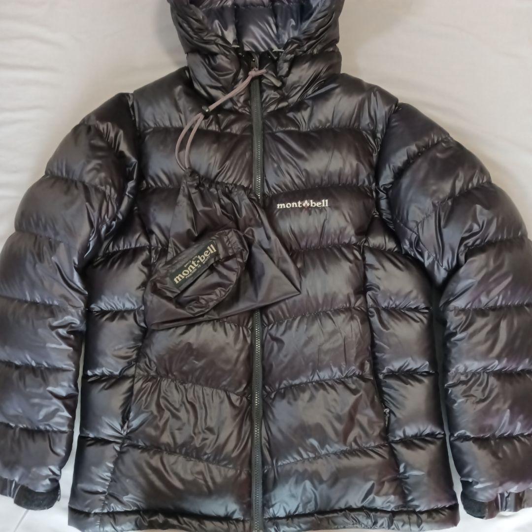 mont-bell 黒 ダウンジャケット フード付き