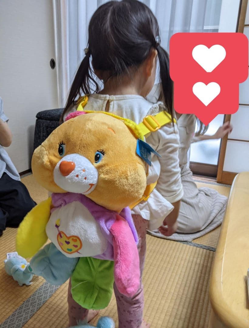 ケアベア ワークオブハートベア ぬいぐるみリュック リュック - メルカリ