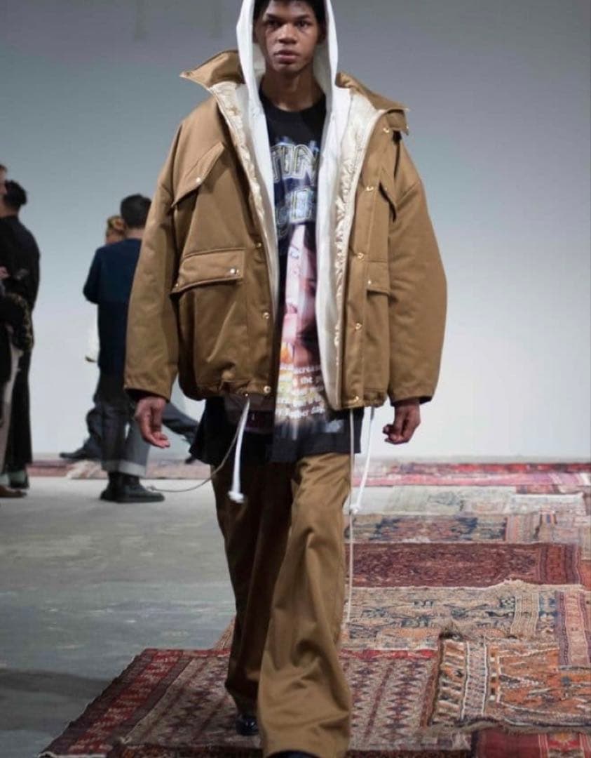 Landlord ランドロードニューヨーク　パフジャケット　カーキベージュ系　L 417 EDIFICE（フォーワンセブンエディフィス）の「LANDLORD NEW YORK