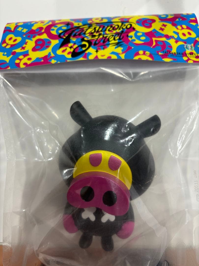 おだてブタ　ソフビ　黒　TATSUNOKO STREET