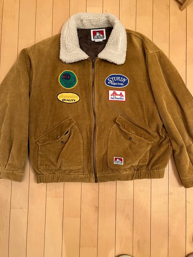 BEN DAVIS ブラウン コーデュロイジャケット XL