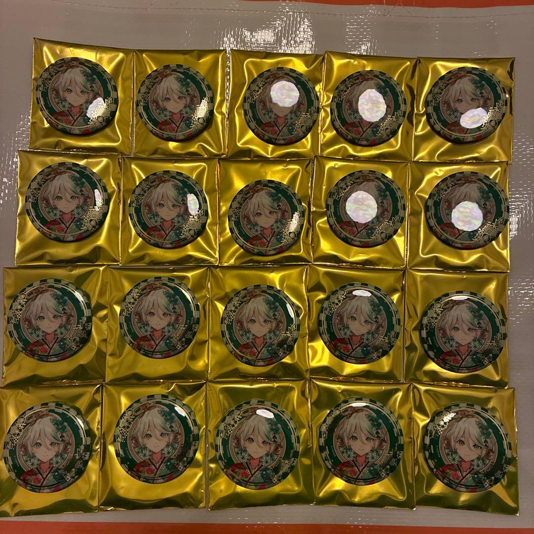 ホロライブ　ランダム箔押し缶バッジ正月衣装　セシリア・イマーグリーン　20点