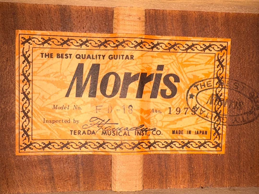 Morris アコースティックギター FD-18 1975年 1932-04-1
