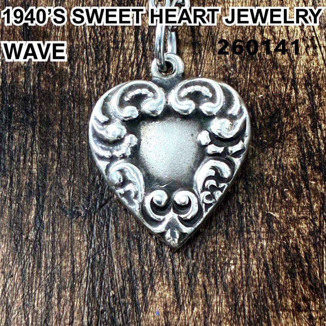 スウィートハートジュエリーWAVE 波 シルバー ヴィンテージネックレスNAVY