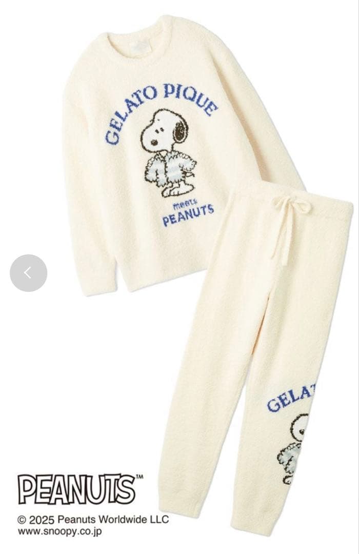 gelato pique【PEANUTS】ジャガードプルオーバー＆パンツセット