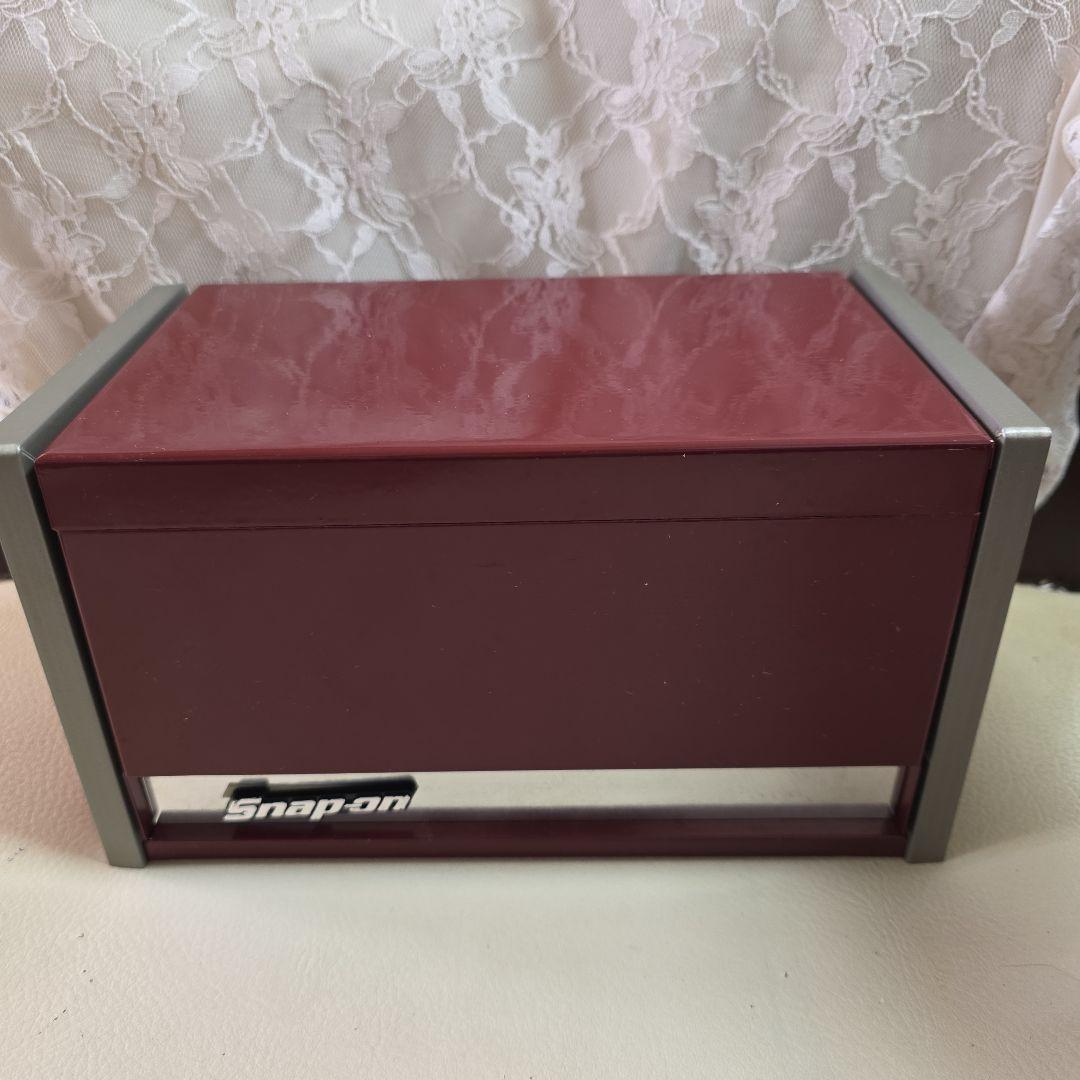 【お値下げ】Snap-on 3段収納ボックス バーガンディ（小物入れ）