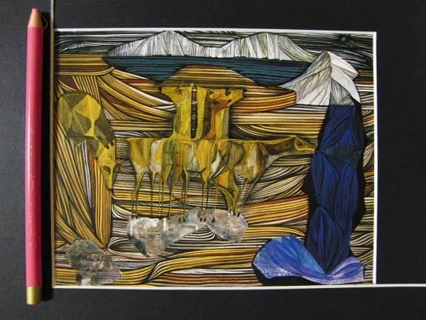 加山又造、悲しき鹿、希少画集、高級額付、オーダーマット額装 - メルカリ