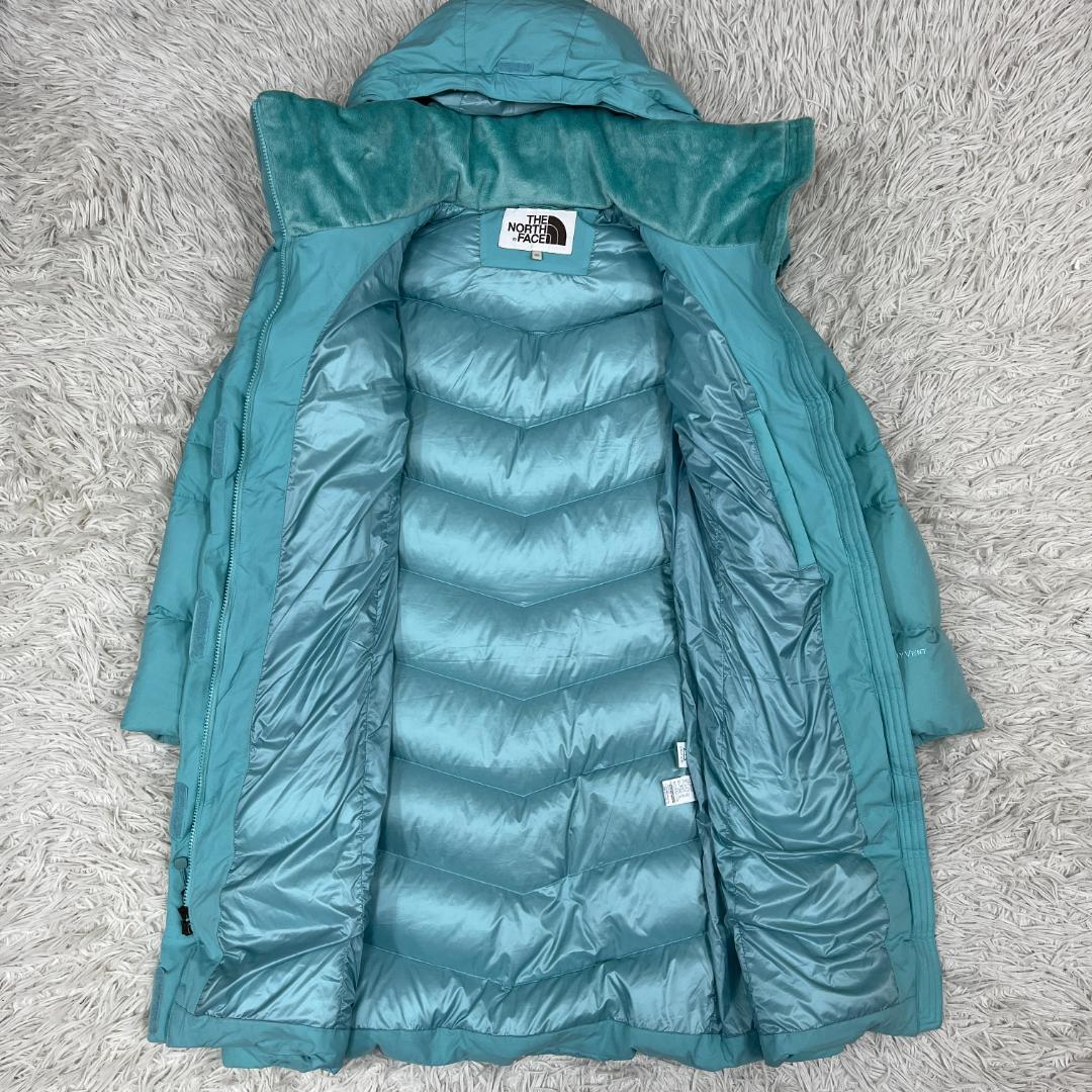 《良品》ザノースフェイス ロングダウン レディース ターコイズ 90（M）