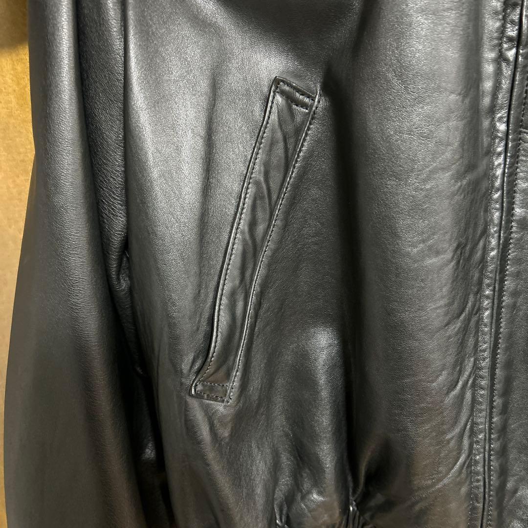 ポルトガル製XL ポロラルフローレン レザースイングトップジャケット