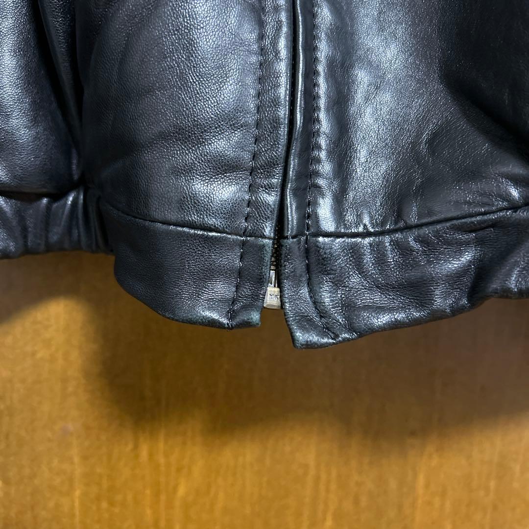 ポルトガル製XL ポロラルフローレン レザースイングトップジャケット