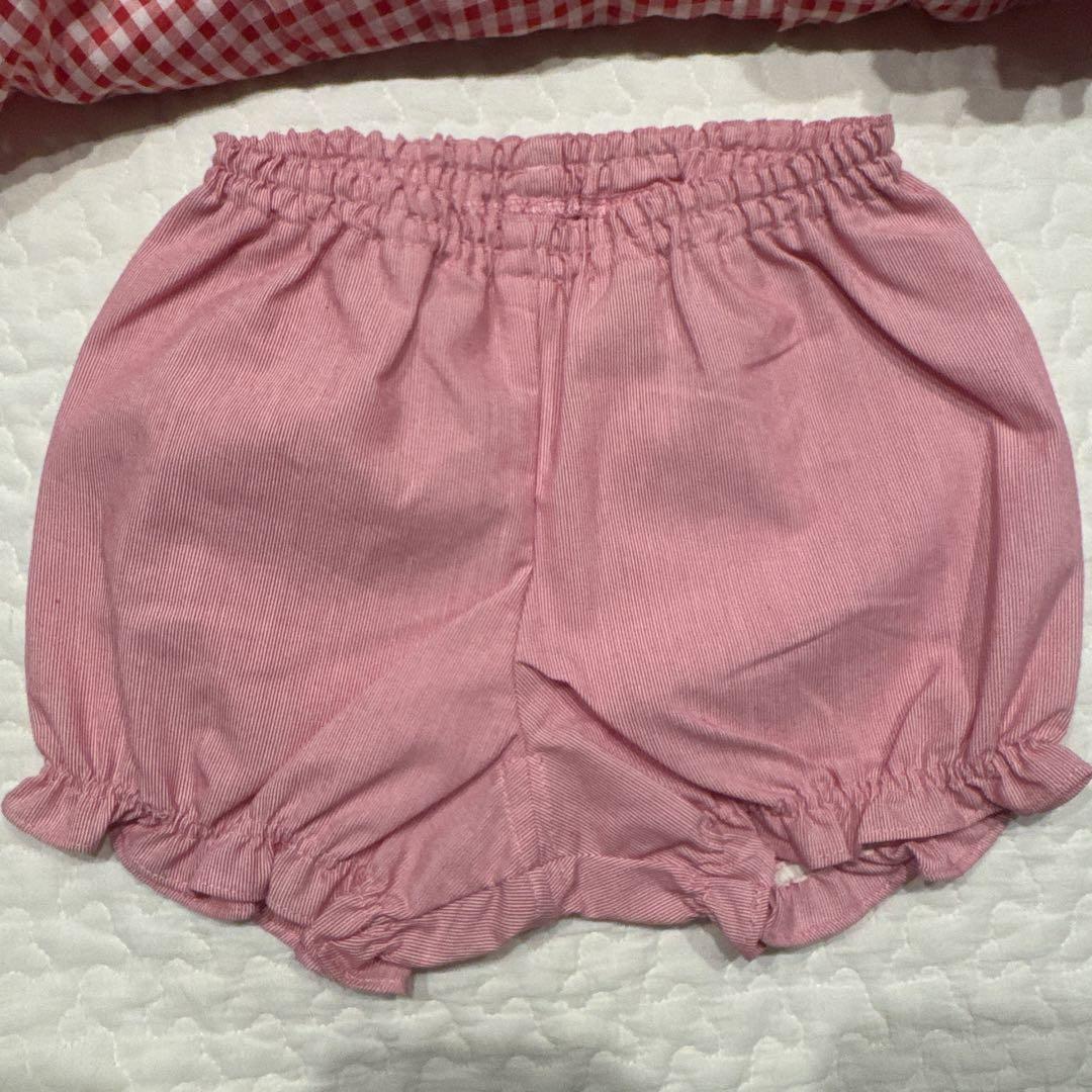 メゾピアノ 80 新品 立体うさぎ ワンピース ブルマ パンツ Tシャツ