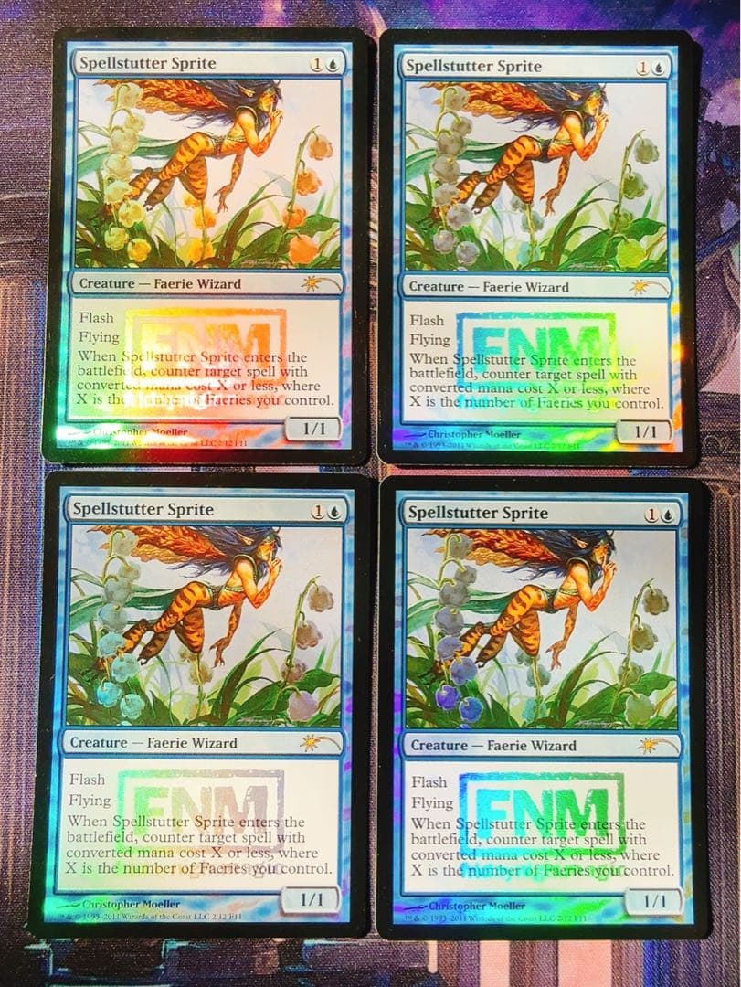 FNMプロモfoil】呪文詰まりのスプライト 英語 4枚セット - メルカリ