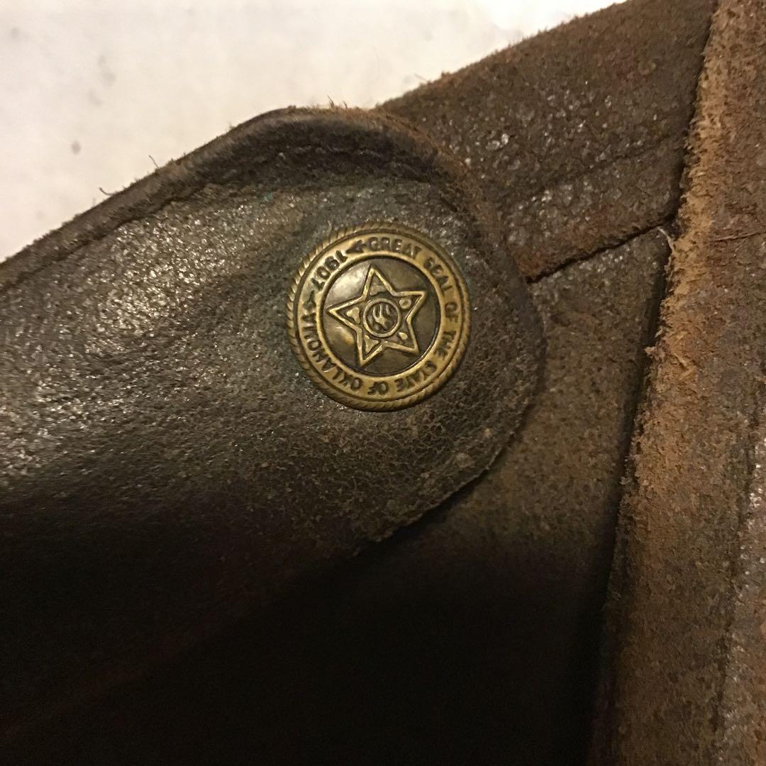 ユーロ ビンテージ ダブルライダース レザー ステンシル ペイント