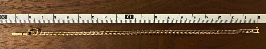 喜平ブレスレット K18 12面トリプル 5.12g 18cm 品質保証付き