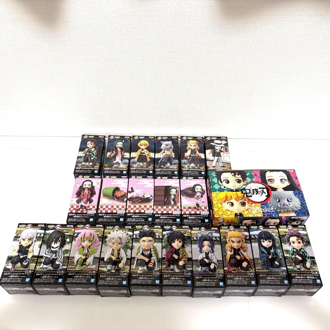 鬼滅の刃 ワーコレ21体　未開封　親方様の前だぞ　無限列車　竈門禰豆子 2026年最新】鬼滅の刃 ワールドコレクタブルフィギュア ～無惨様の前だ