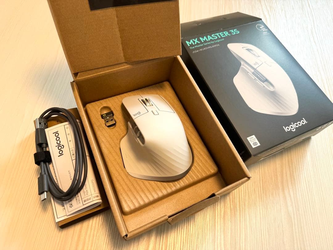 (美品) logicool MX MASTER 3S ペールグレー