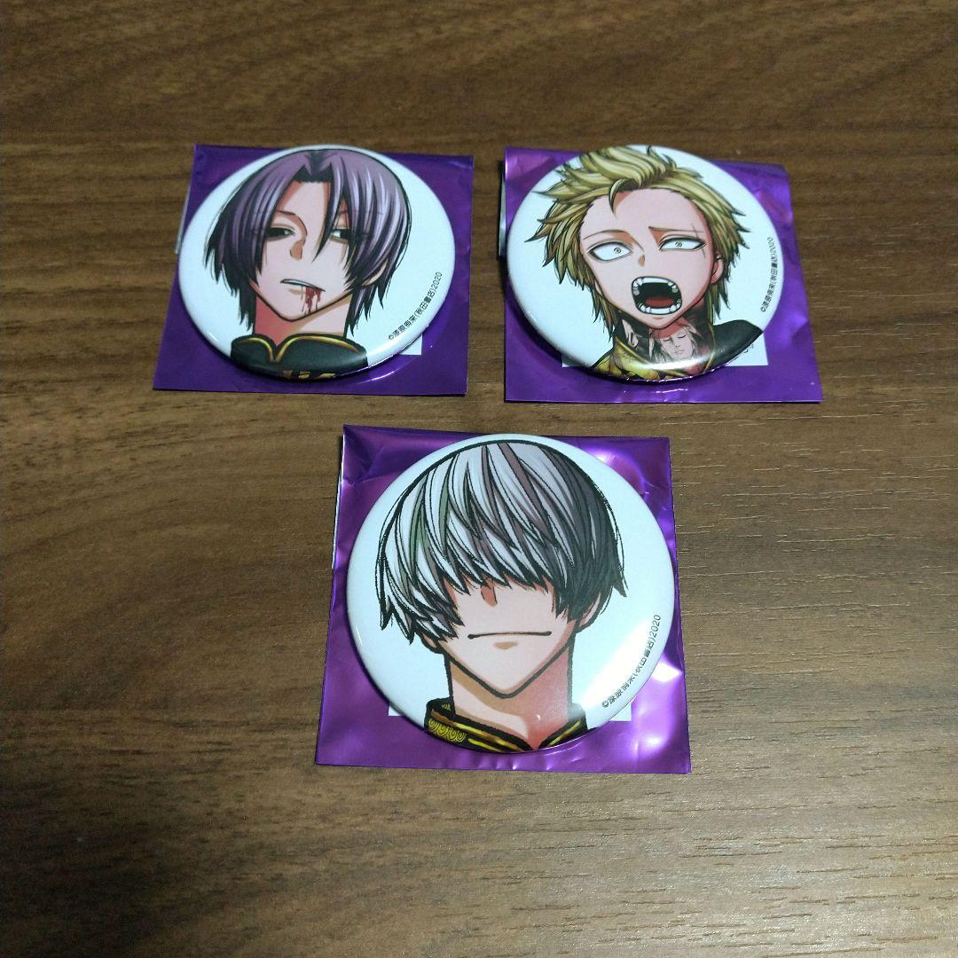 桃源暗鬼 コミケC107 印南幽・猫咲波久礼・百鬼大我 缶バッジ - メルカリ