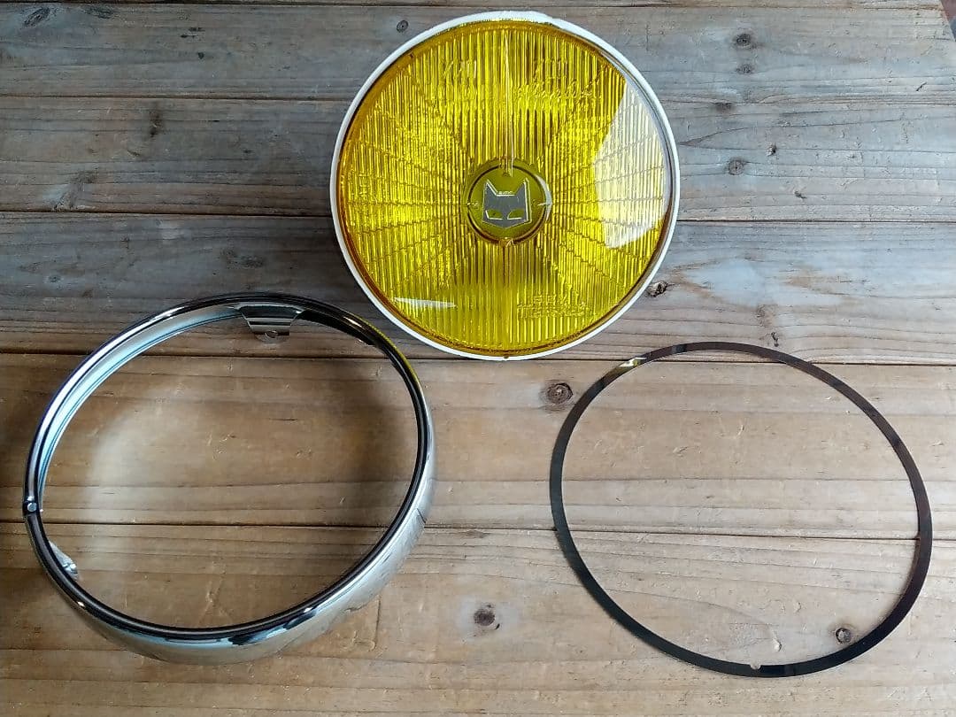 マーシャル マーシャル 720 ヘッドライト リム付き イエローレンズ 金