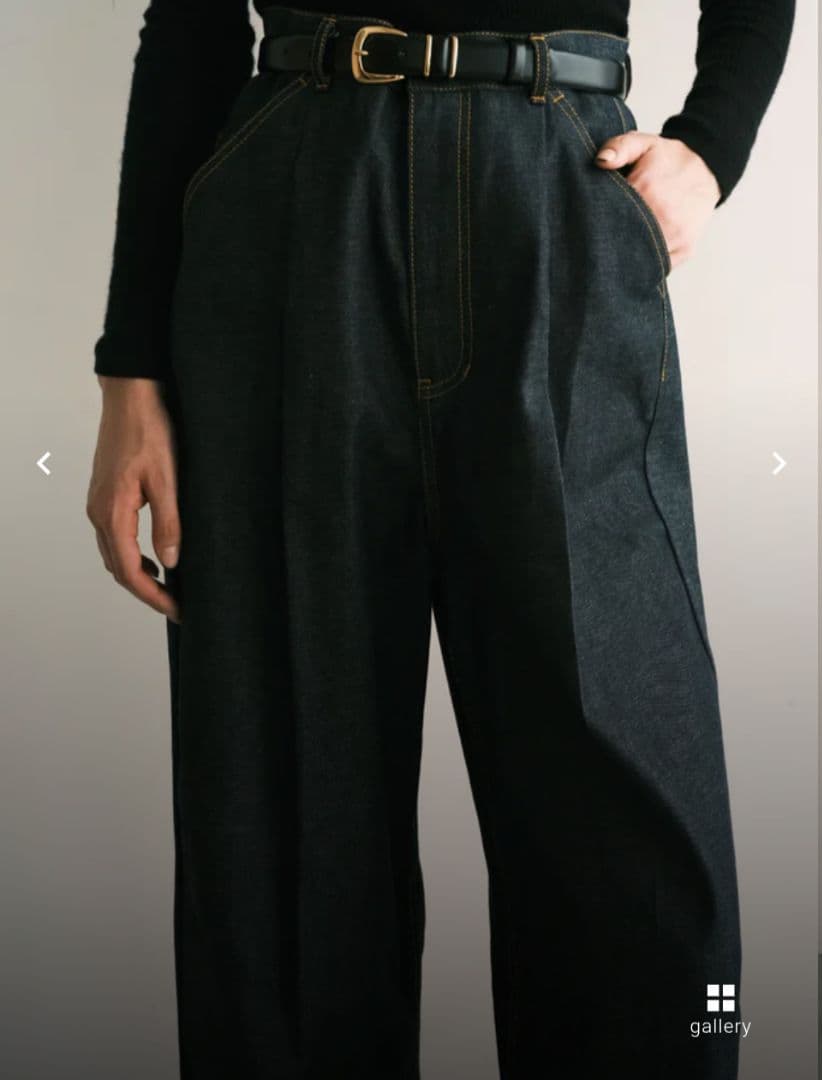 新 デザインファッション - 新品／タグ付│foufou 11oz denim tuck