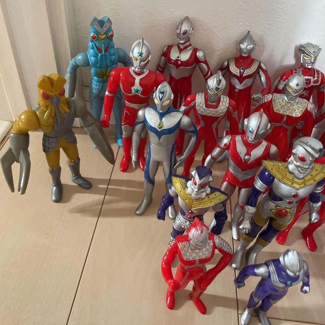 平成 ウルトラマンソフビ 指人形 まとめ売り 希少 99体 90' 当時