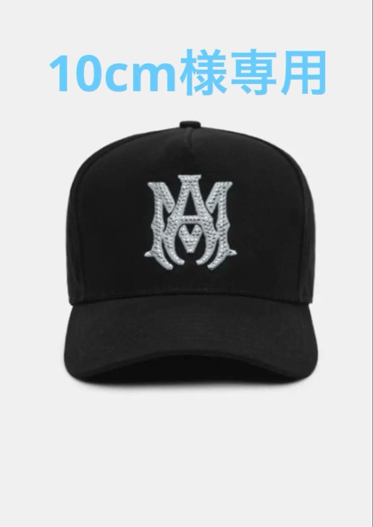 AMIRI ブラックキャップ ストーン付き Amiri Crystal 3 Star Trucker Hat ブラック×クリスタル (AMIRI